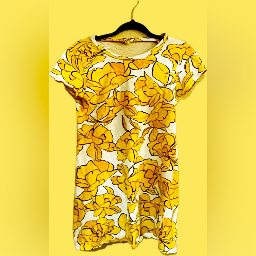 A Cute Yellow Floral Dress 🌼💛,Comfortable,Soft,Simple🤍